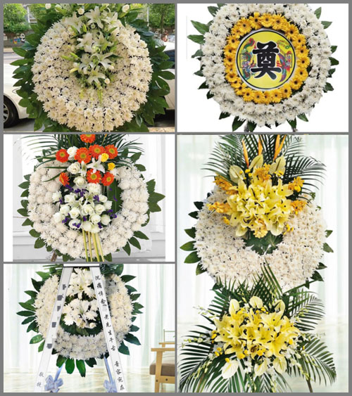 广东韶关市南雄市黄坑镇许村村花圈速递